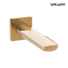Valvex Kvadro wall-mounted bathtub spout in Gold, Sardar & Co Pakistan