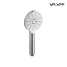 Valvex Round 3-function handheld shower head in Chrome, Sardar & Co Pakistan