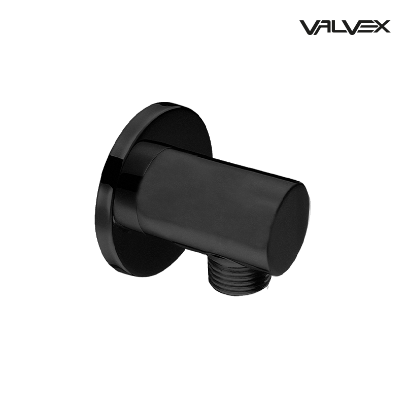 Valvex Round water inlet angle valve in Black, Sardar & Co Pakistan