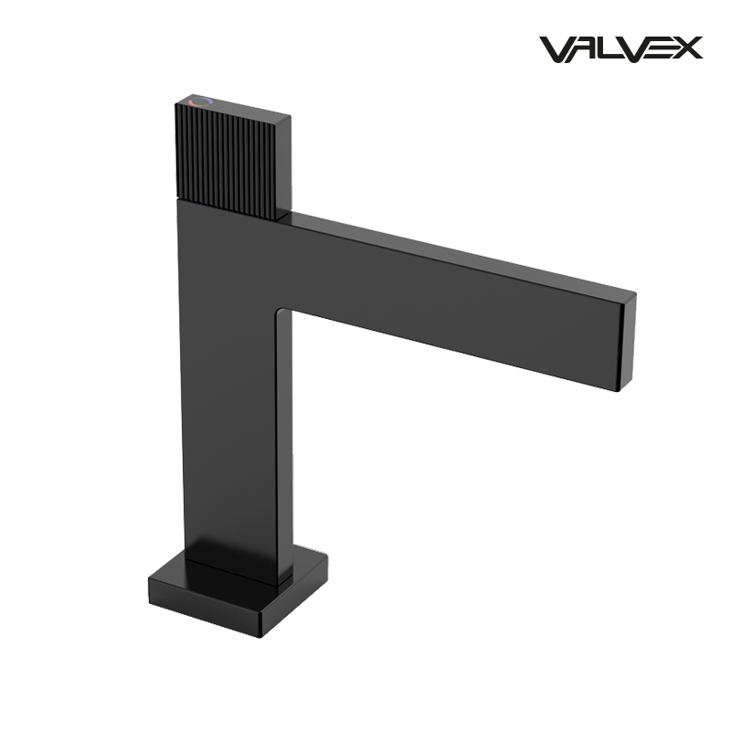 Valvex VARSO one-hole basin mixer in Black — single lever washbasin tap, Sardar & Co Pakistan