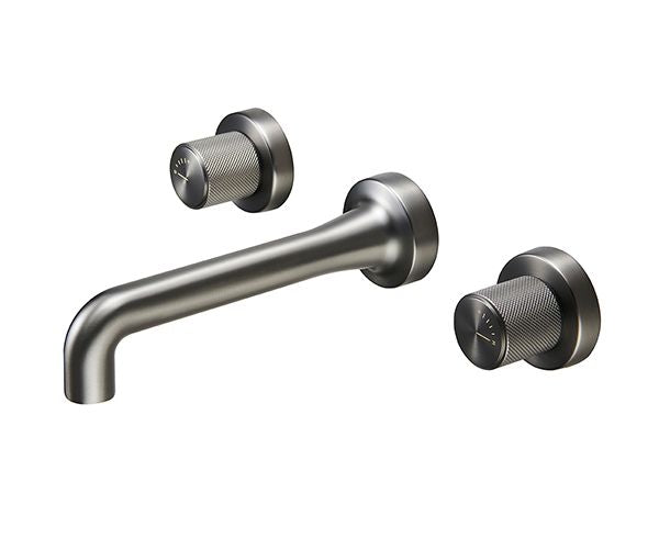 Wall Mounted Washbasin Faucet Pakistan in PVD Gunmetal finish — OMSA FL8200C by Sardar & Co Pakistan